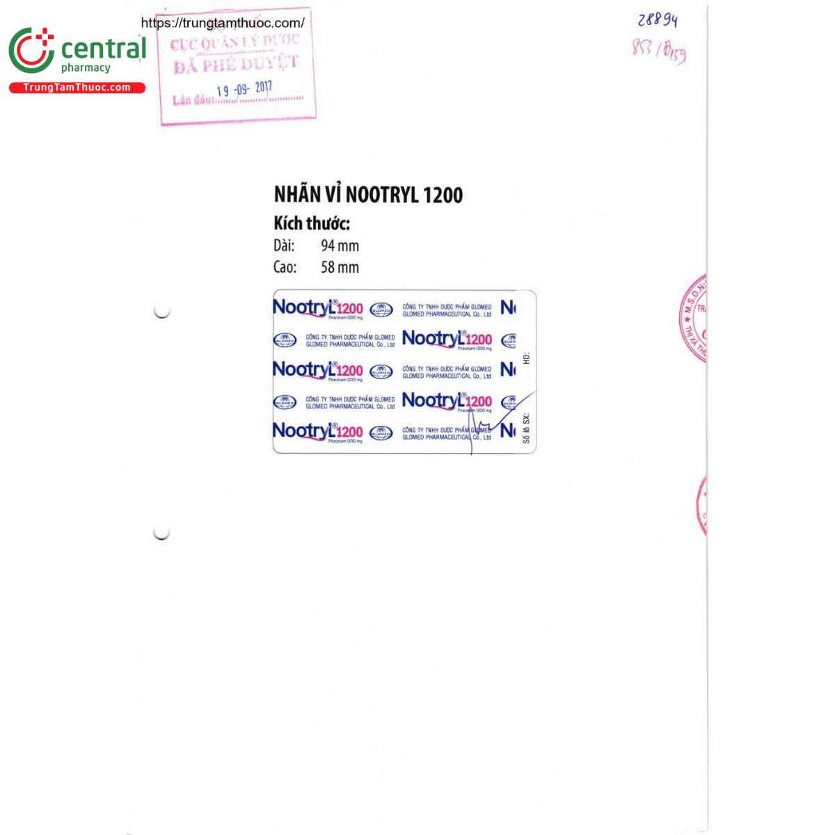 thuoc nootryl 1200mg 3 B0540 thuoc nootryl 1200mg 3 B0540