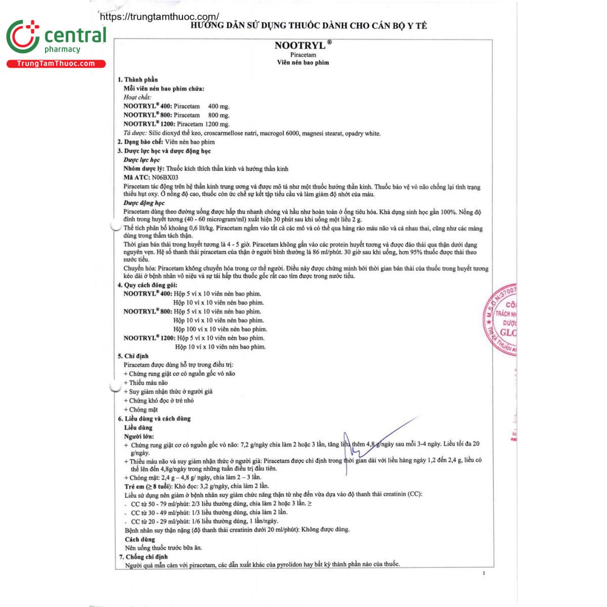 thuoc nootryl 1200mg 4 I3276 thuoc nootryl 1200mg 4 I3276