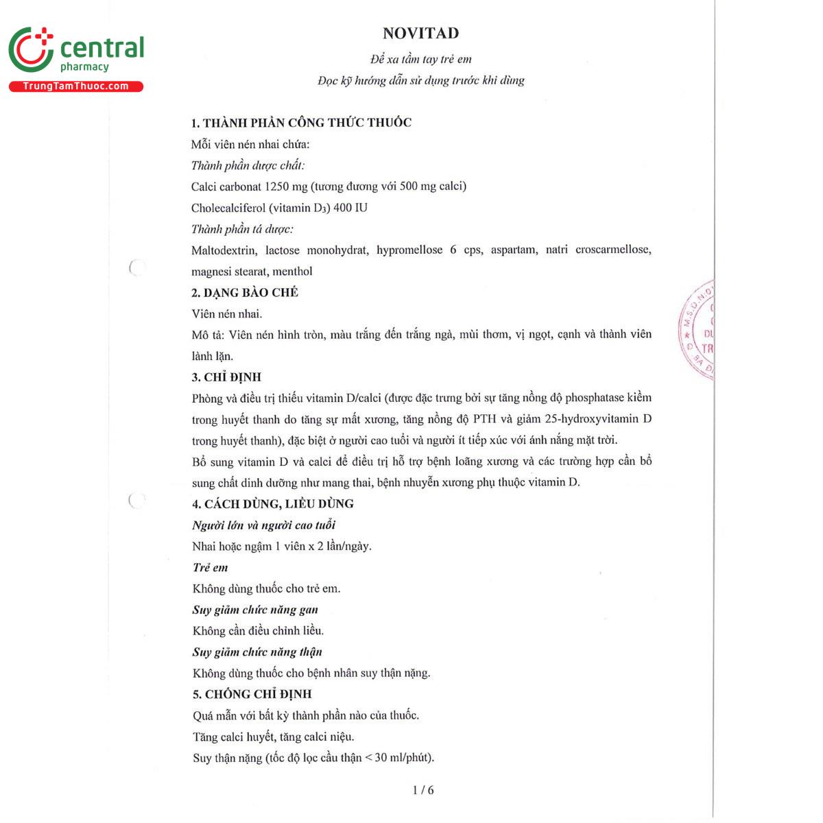 thuoc novitad 1250mg 400iu 5 D1338