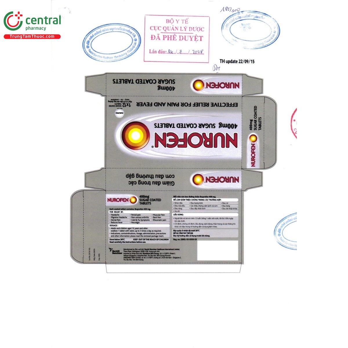 thuoc nurofen 400mg sugar coated tablets 2 L4122 thuoc nurofen 400mg sugar coated tablets 2 L4122