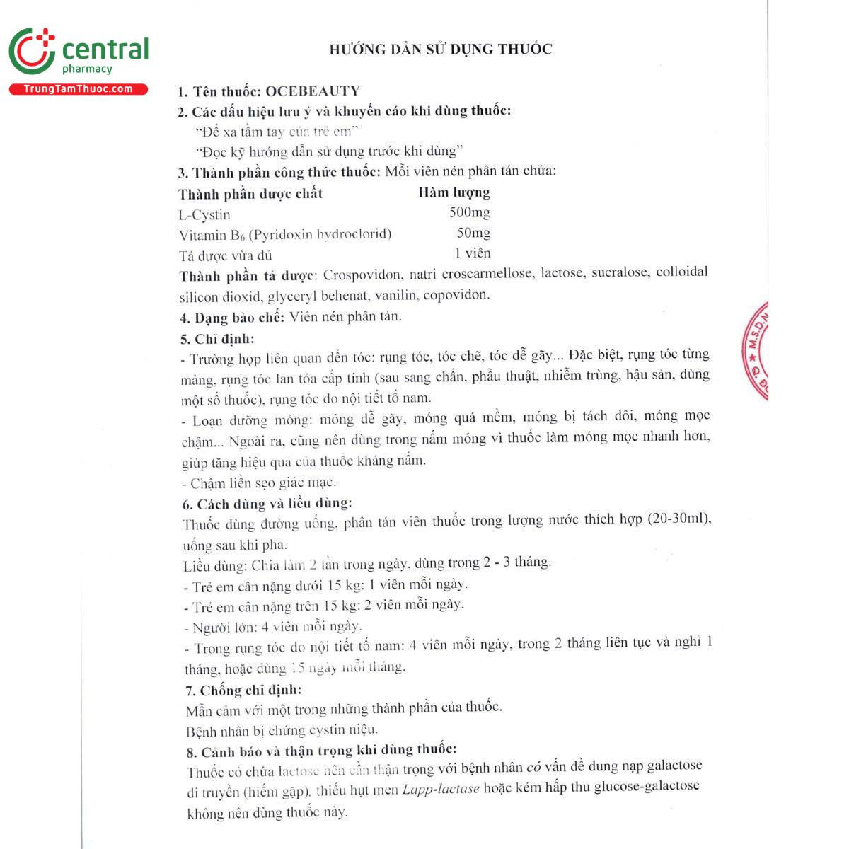 thuoc ocebeauty 500mg 50mg 5 V8618
