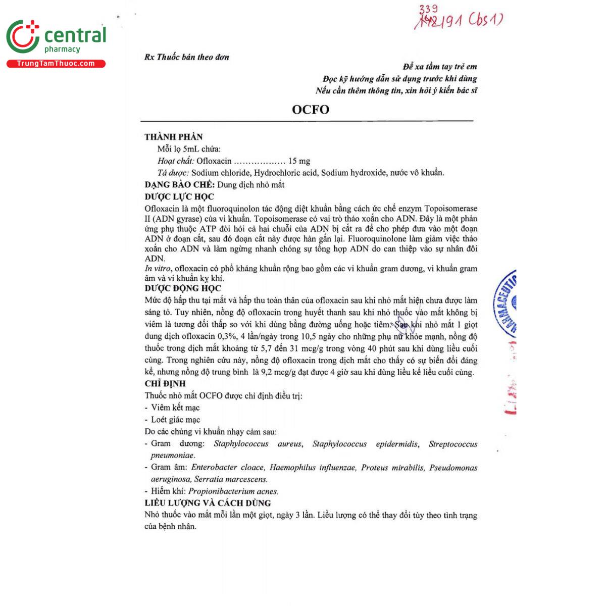 thuoc ocfo 4 G2000