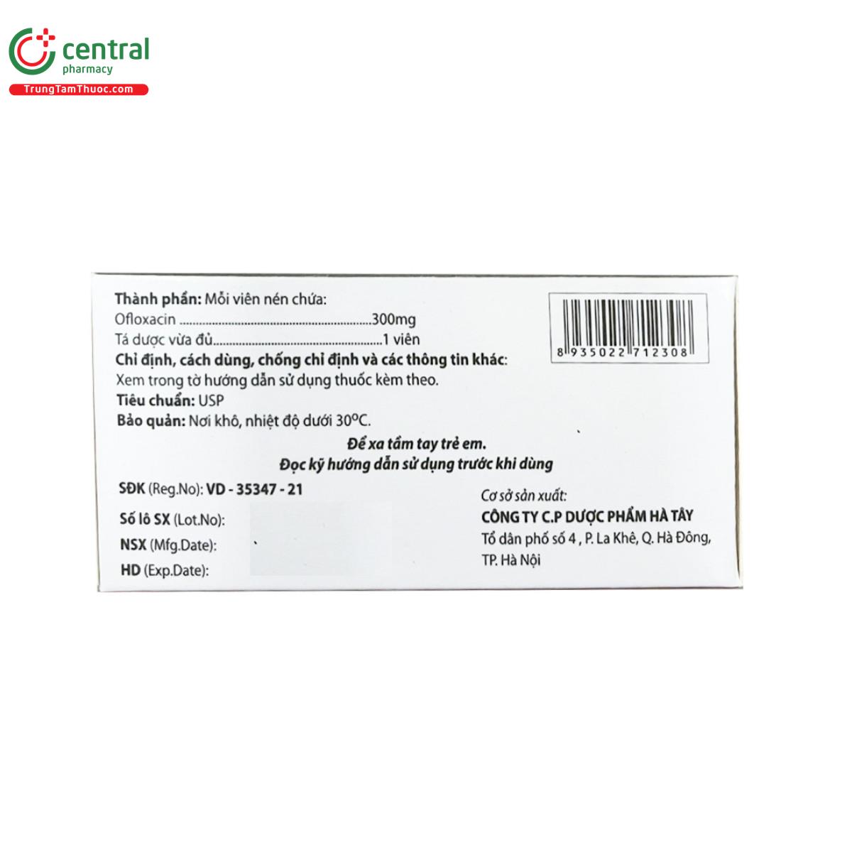 thuoc ofloxacin 300mg hataphar 2 M5000 thuoc ofloxacin 300mg hataphar 2 M5000