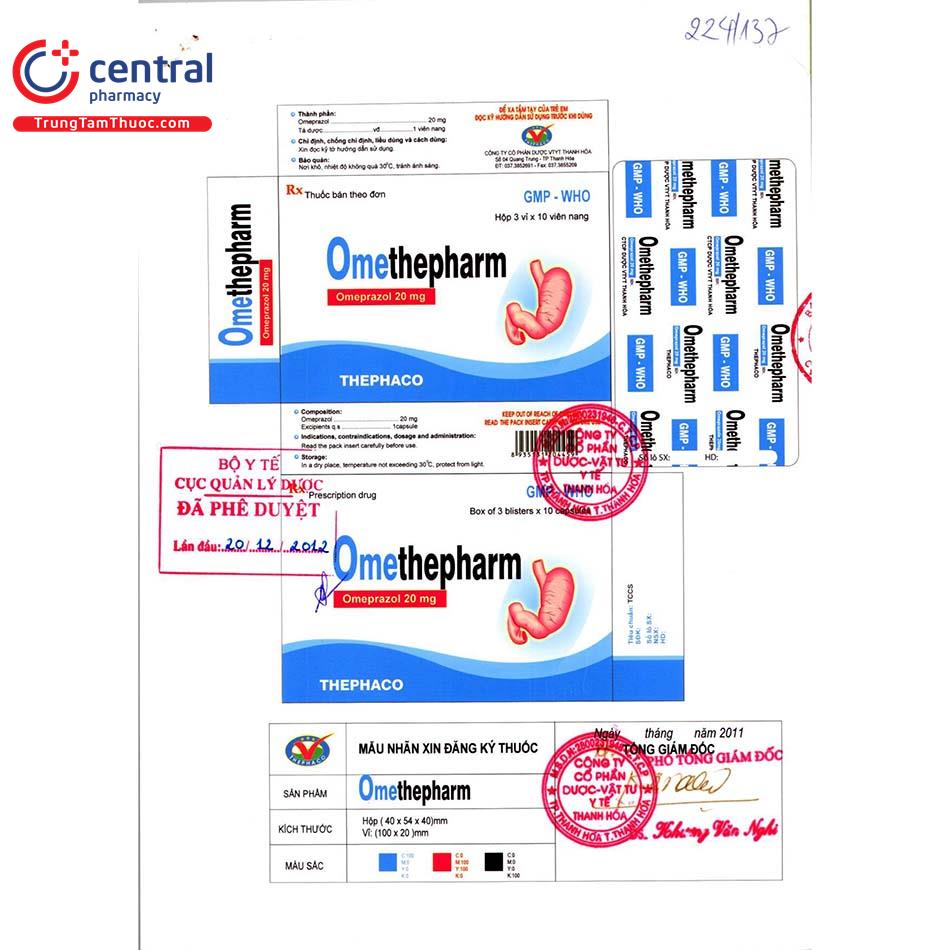 thuoc omethepharm 6 N5084