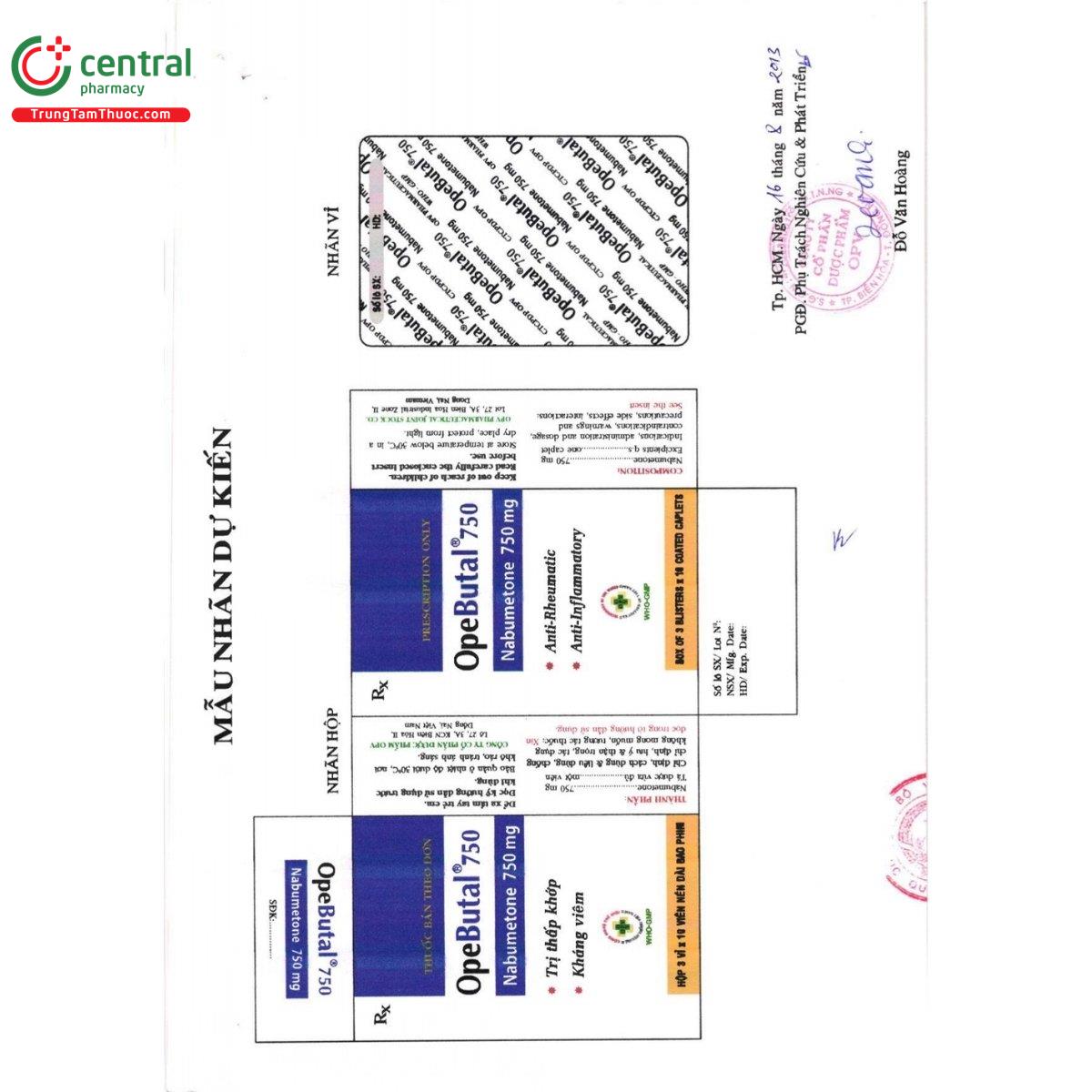 thuoc opebutal 750 3 B0585 thuoc opebutal 750 3 B0585
