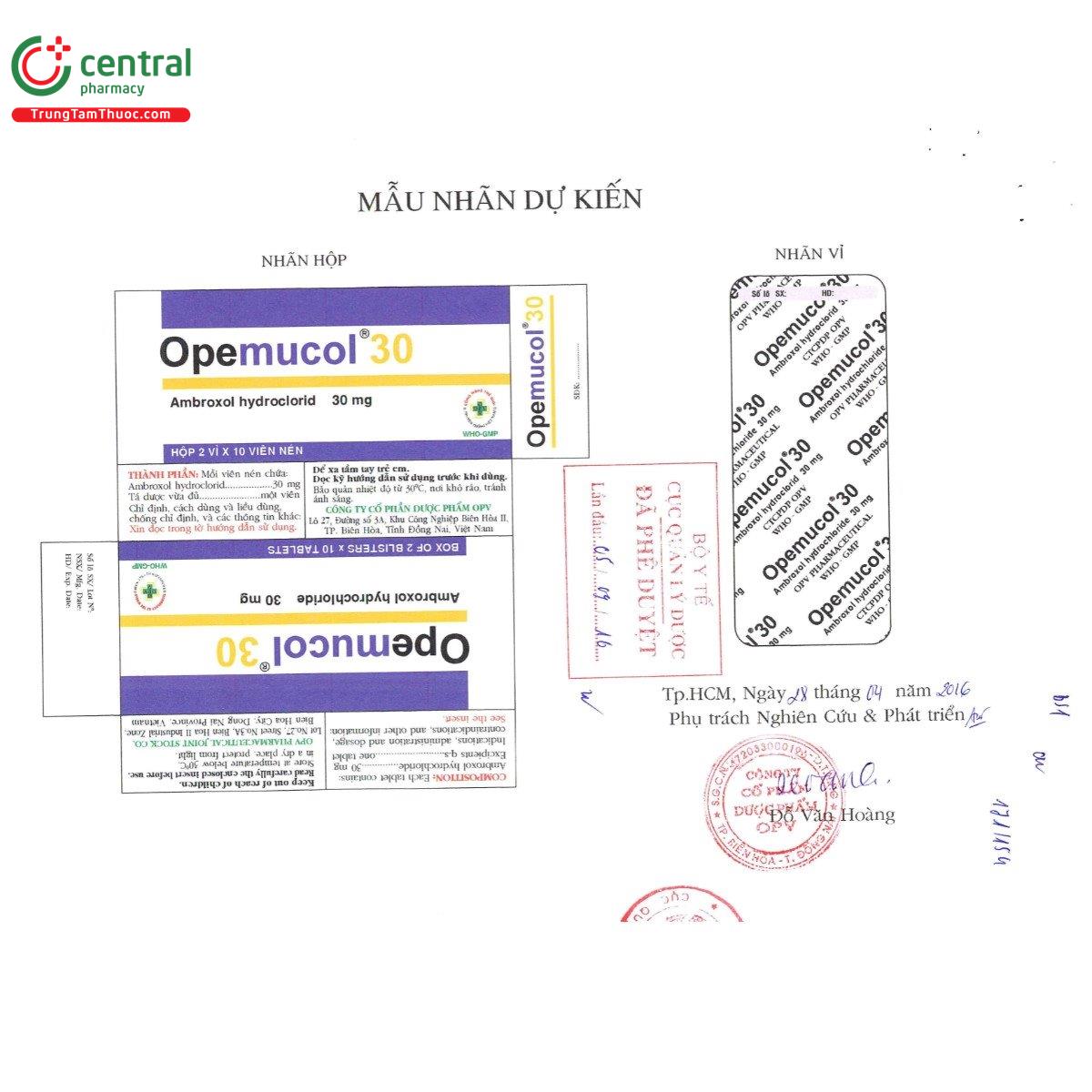thuoc opemucol 30 2 T7560 thuoc opemucol 30 2 T7560