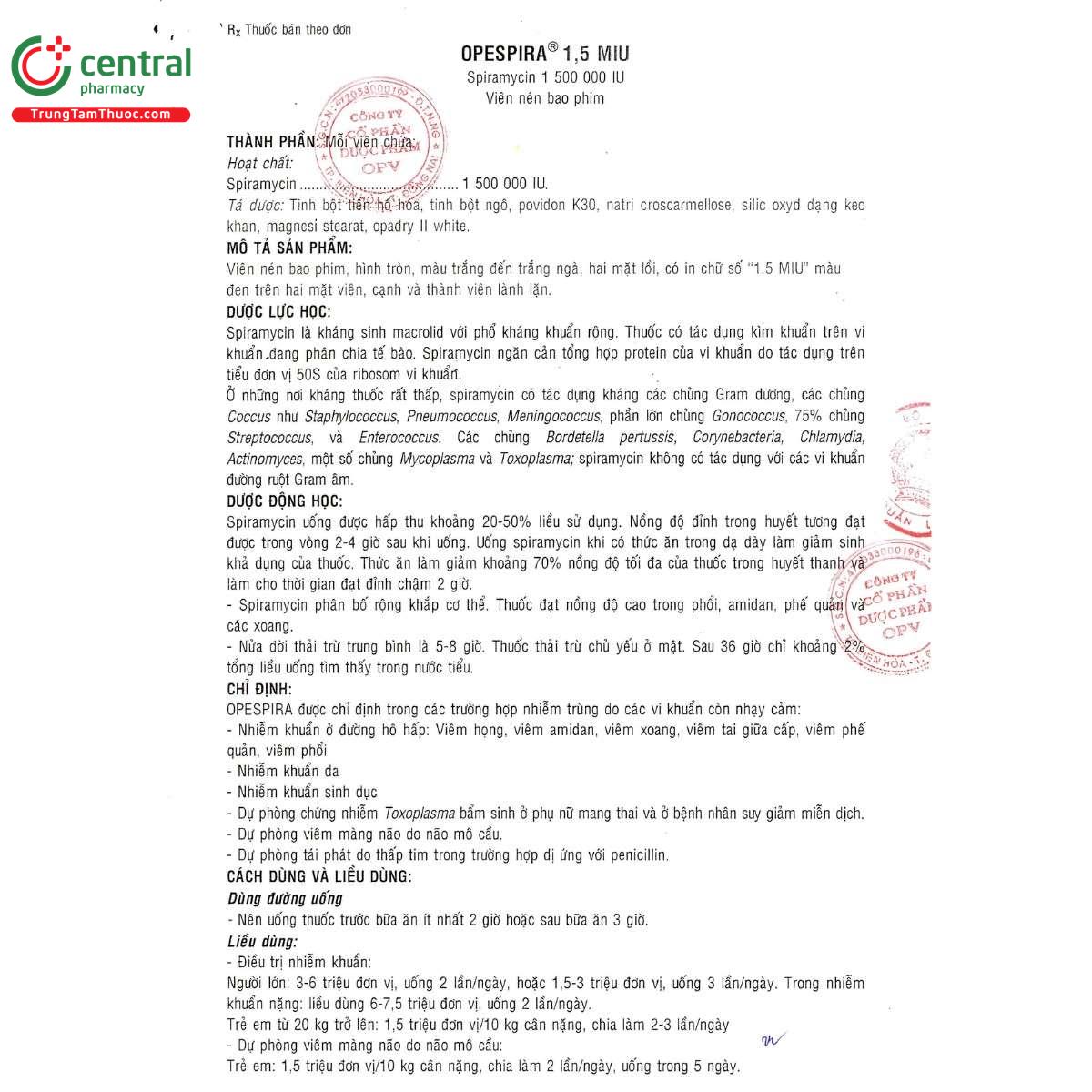 thuoc opespira 15miu 3 I3741 thuoc opespira 15miu 3 I3741