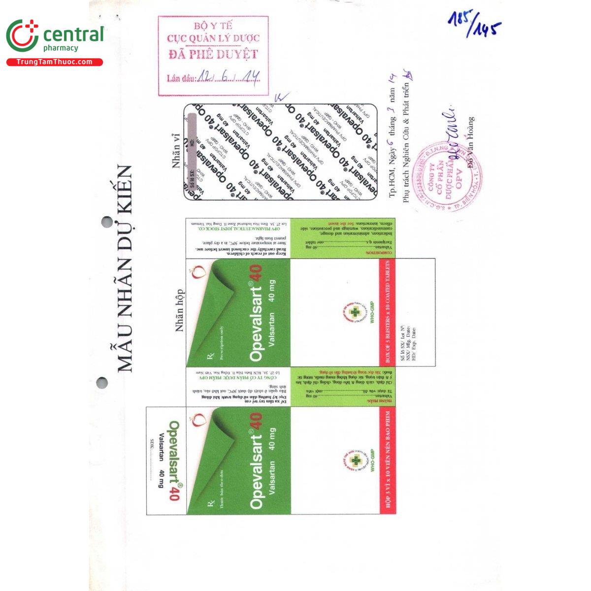thuoc opevalsart 40 2 J3326 thuoc opevalsart 40 2 J3326