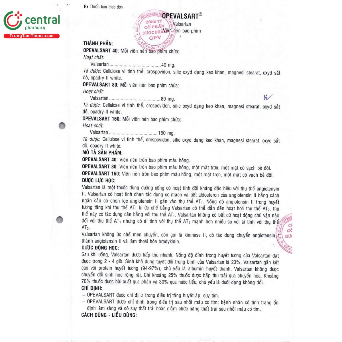 thuoc opevalsart 40 3 P6163 thuoc opevalsart 40 3 P6163