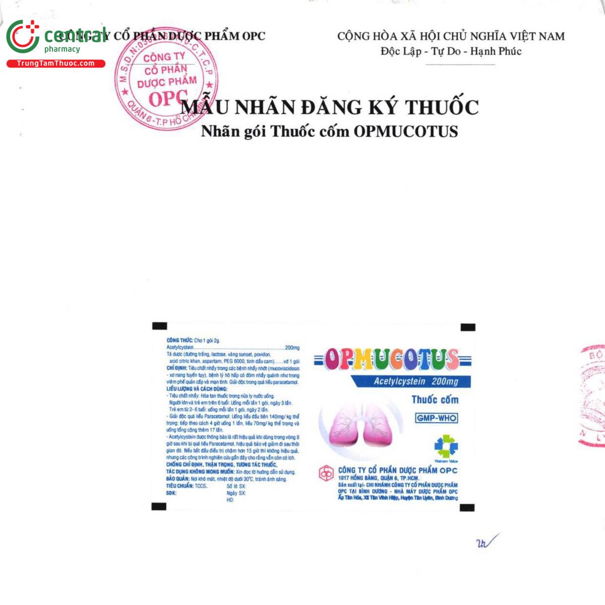 thuoc opmucotus 200mg 3 G2623 thuoc opmucotus 200mg 3 G2623