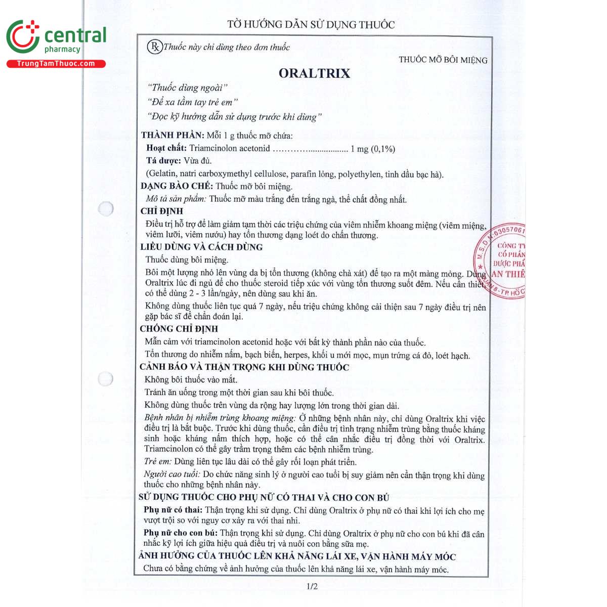 thuoc oraltrix 01 8 F2713