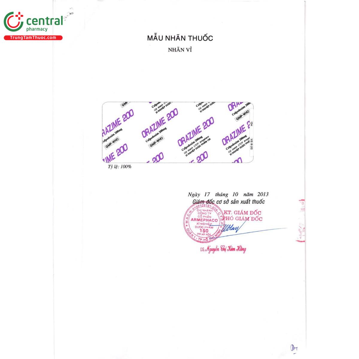 thuoc orazime 200 3 H2324 thuoc orazime 200 3 H2324