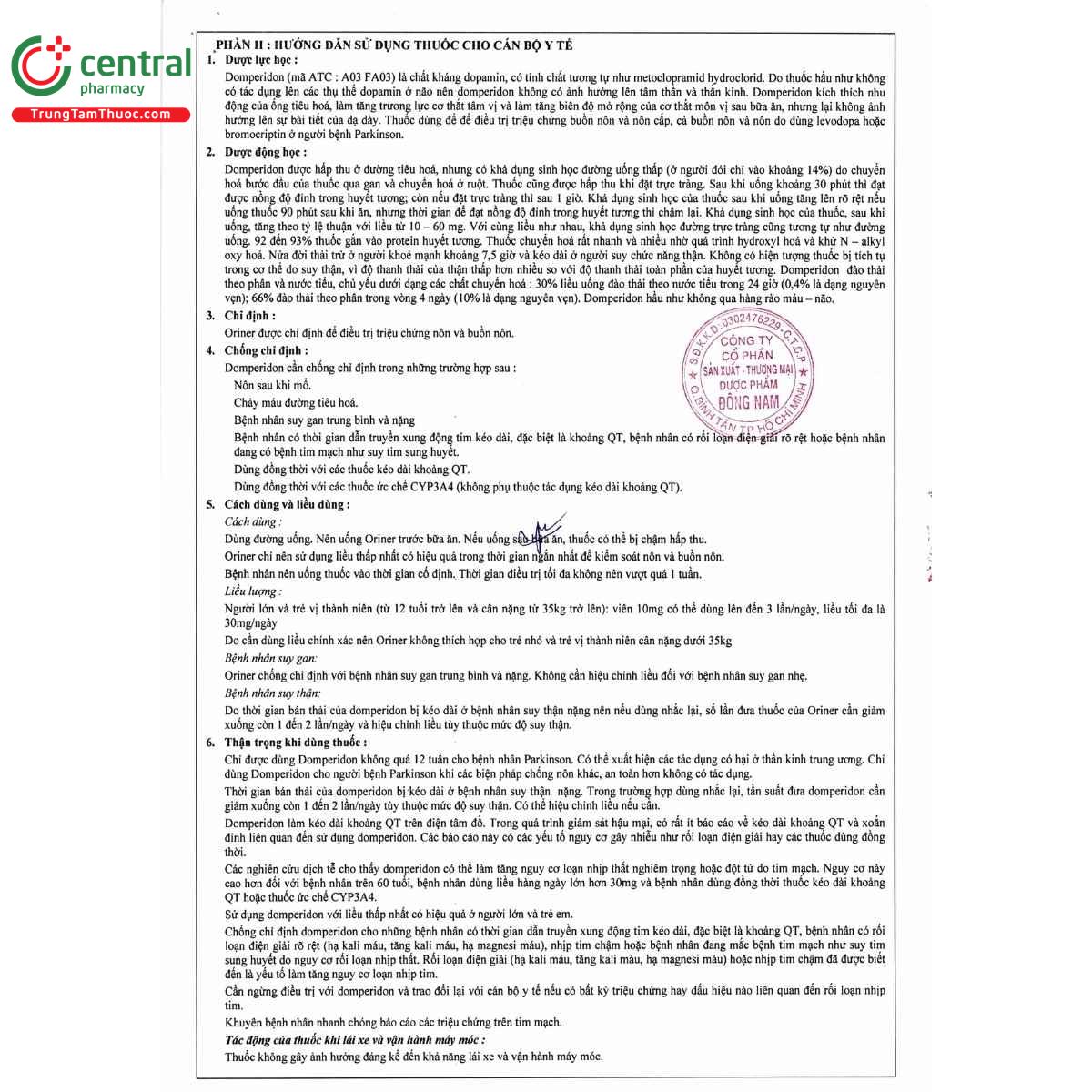 thuoc oriner 10mg 10 M5535 thuoc oriner 10mg 10 M5535