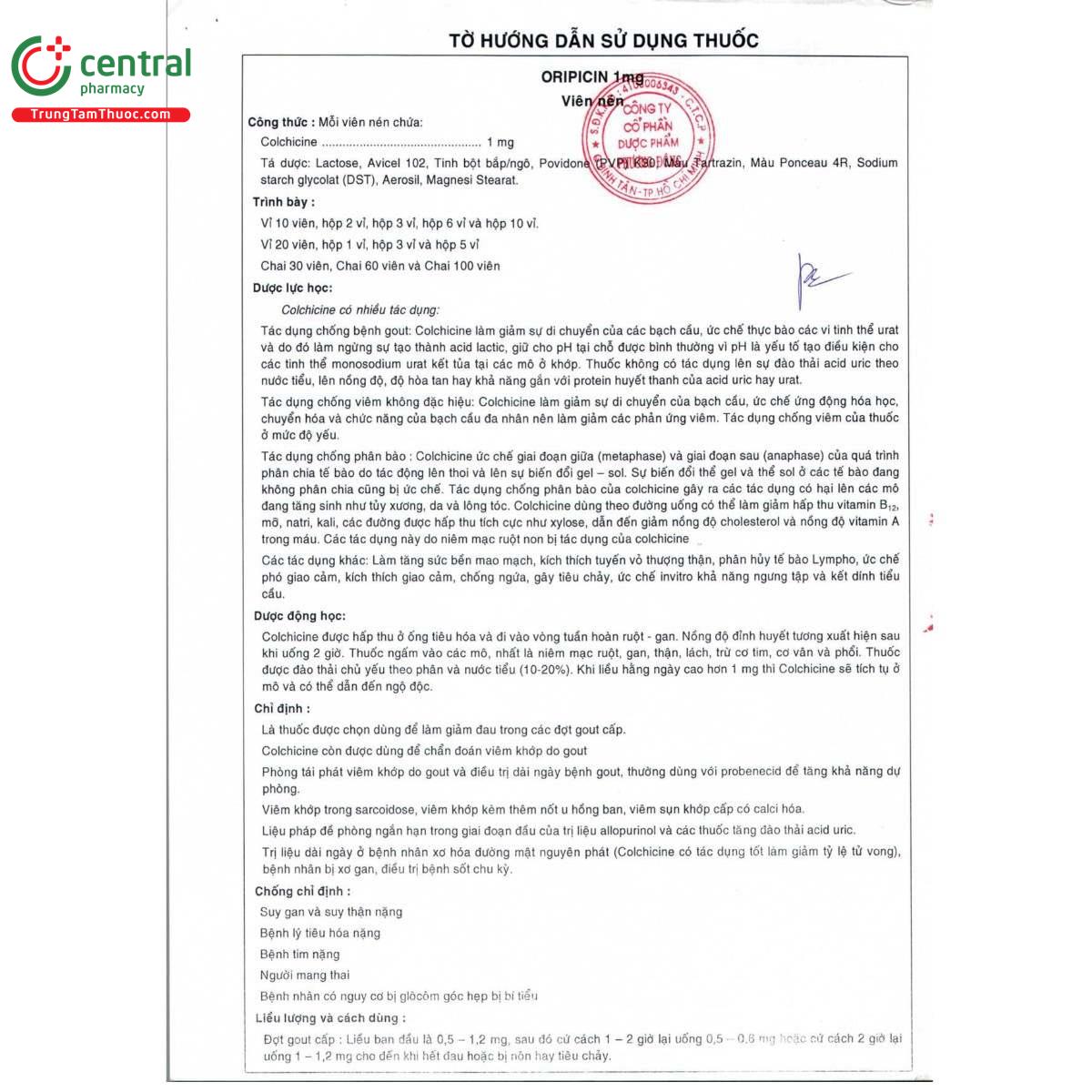 thuoc oripicin 1mg 13 J3288 thuoc oripicin 1mg 13 J3288
