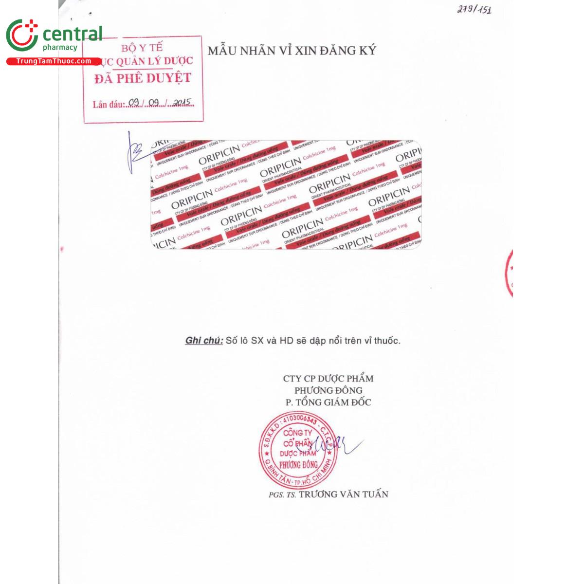 thuoc oripicin 1mg 4 L4510 thuoc oripicin 1mg 4 L4510