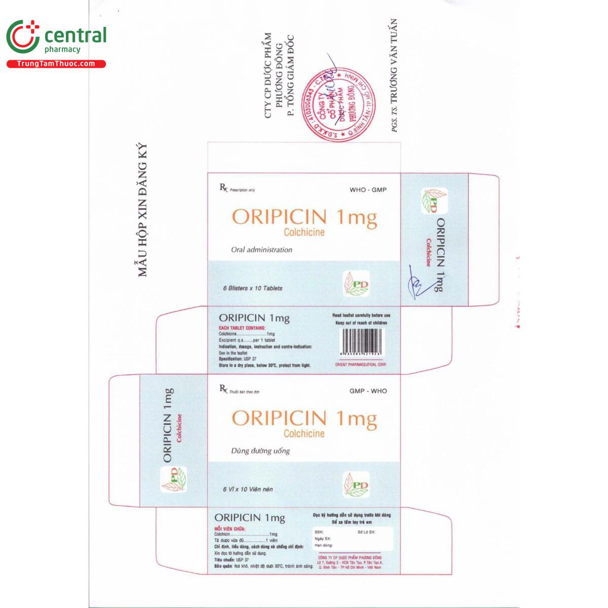 thuoc oripicin 1mg 8 T8714 thuoc oripicin 1mg 8 T8714