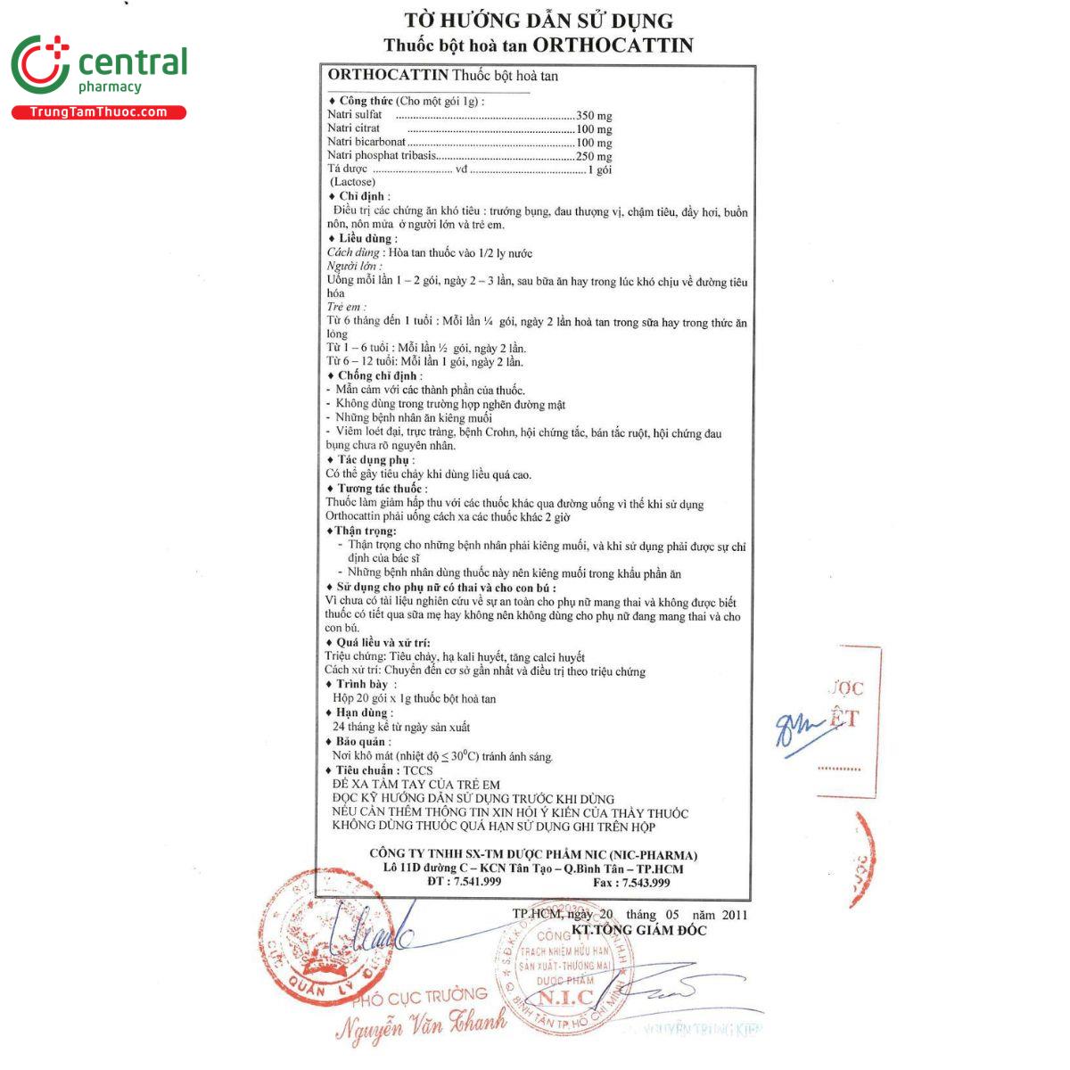 thuoc orthocattin 5 L4154 thuoc orthocattin 5 L4154