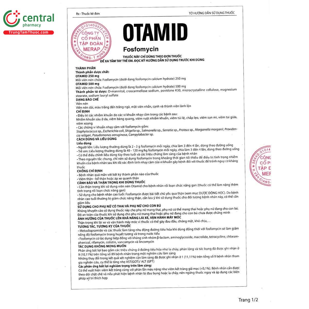 thuoc otamid 500mg 4 C0575 thuoc otamid 500mg 4 C0575