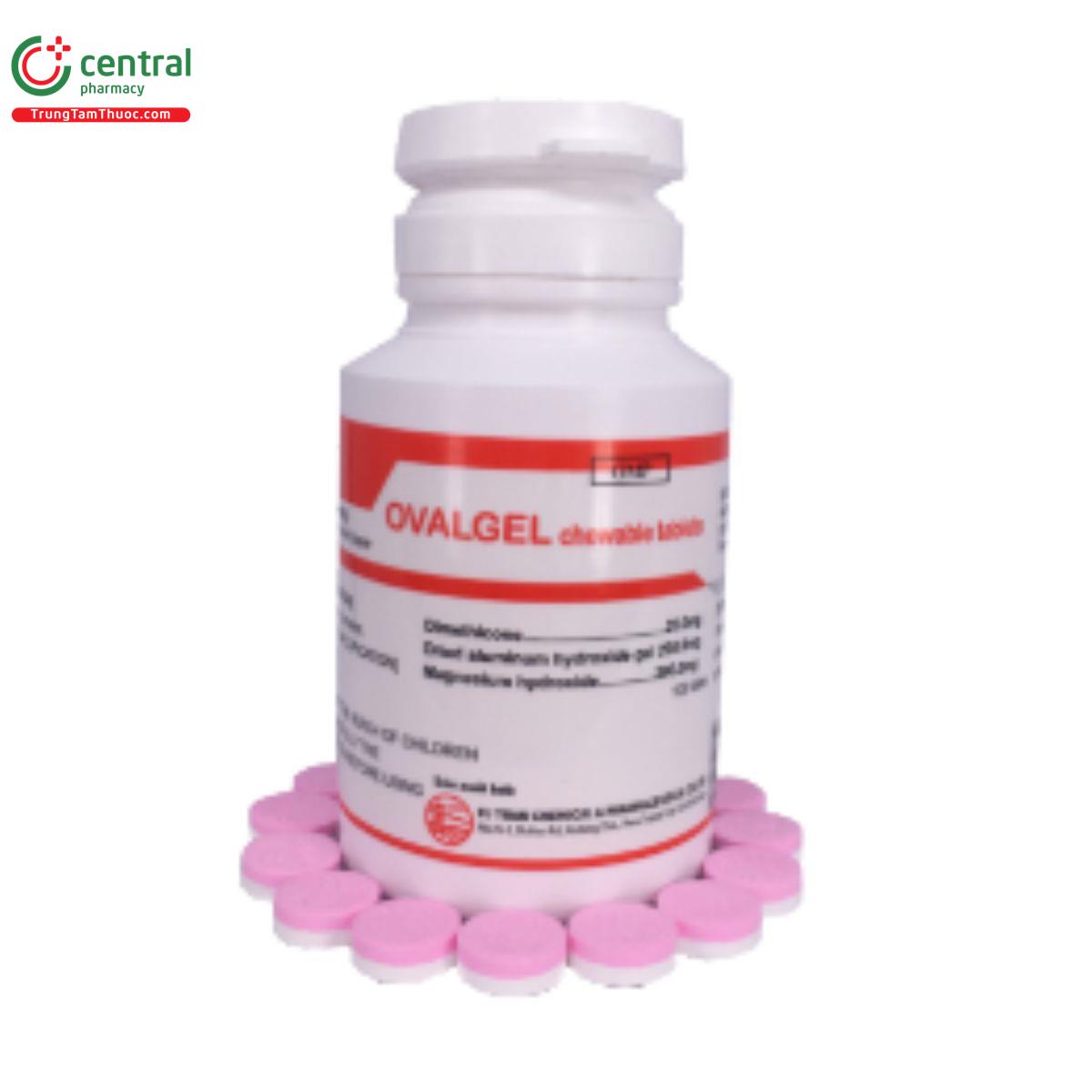 thuoc ovalgel chewable tablets 1 A0554 thuoc ovalgel chewable tablets 1 A0554