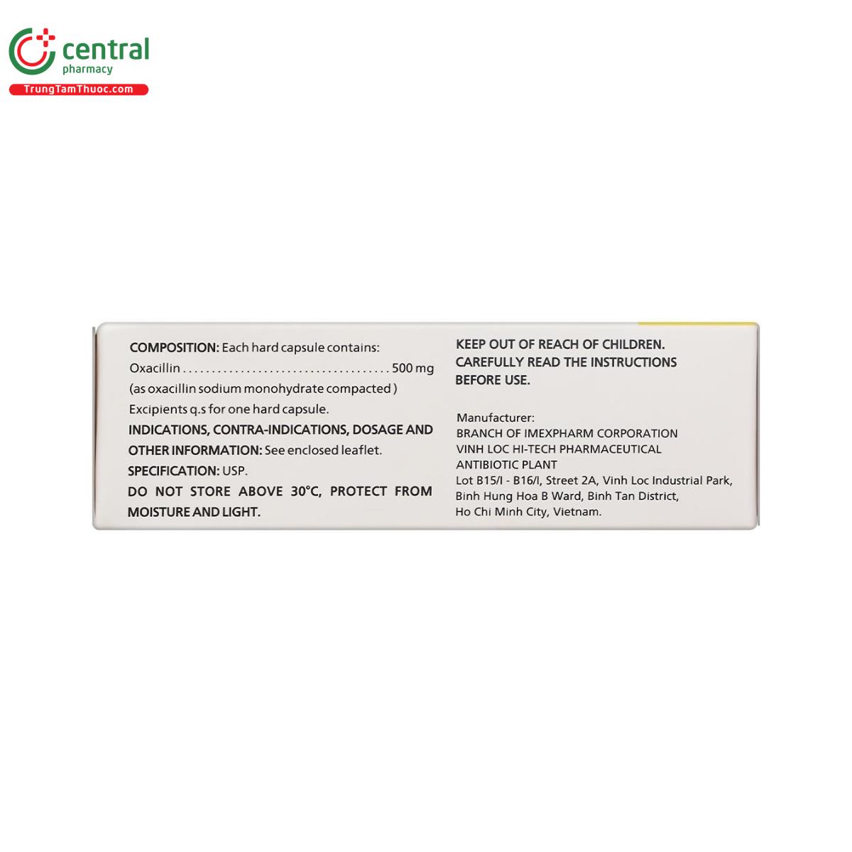 thuoc oxacillin imp 500mg 3 T8067 thuoc oxacillin imp 500mg 3 T8067