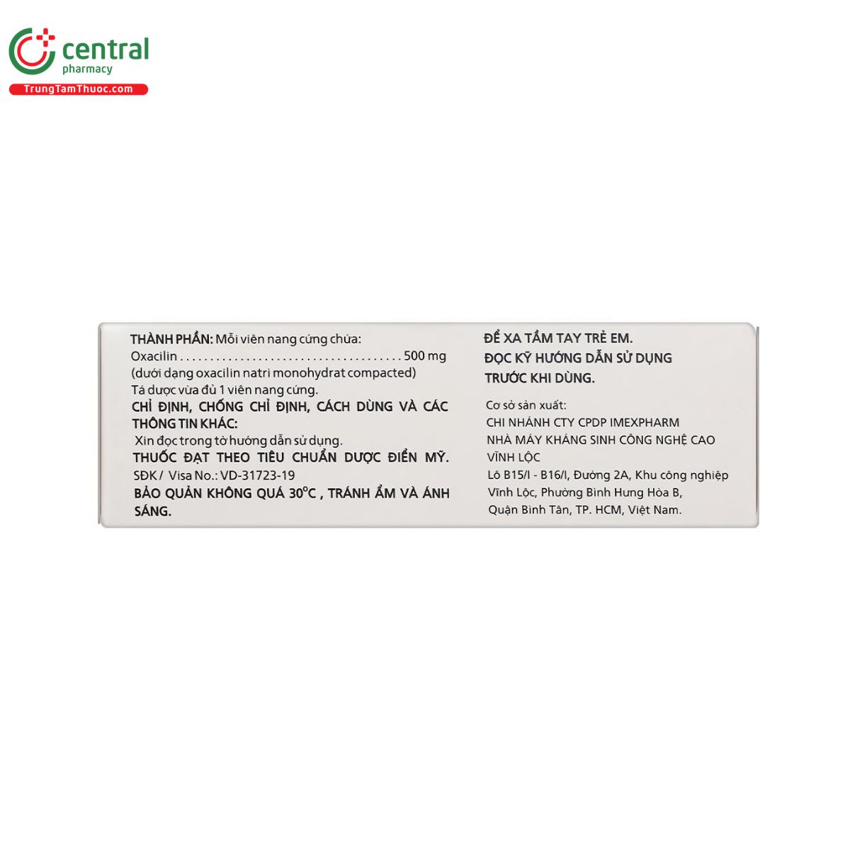 thuoc oxacillin imp 500mg 4 I3265 thuoc oxacillin imp 500mg 4 I3265