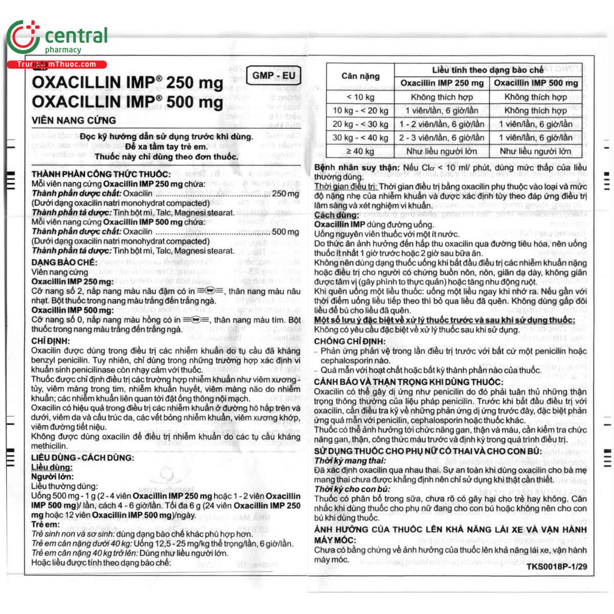 thuoc oxacillin imp 500mg 7 C1430 thuoc oxacillin imp 500mg 7 C1430
