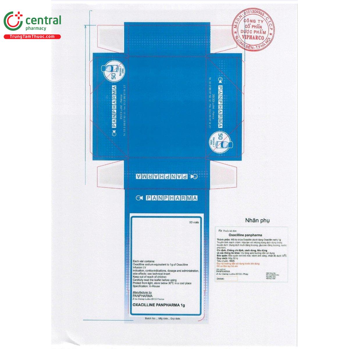 thuoc oxacilline panpharma 1g 4 T7628 thuoc oxacilline panpharma 1g 4 T7628