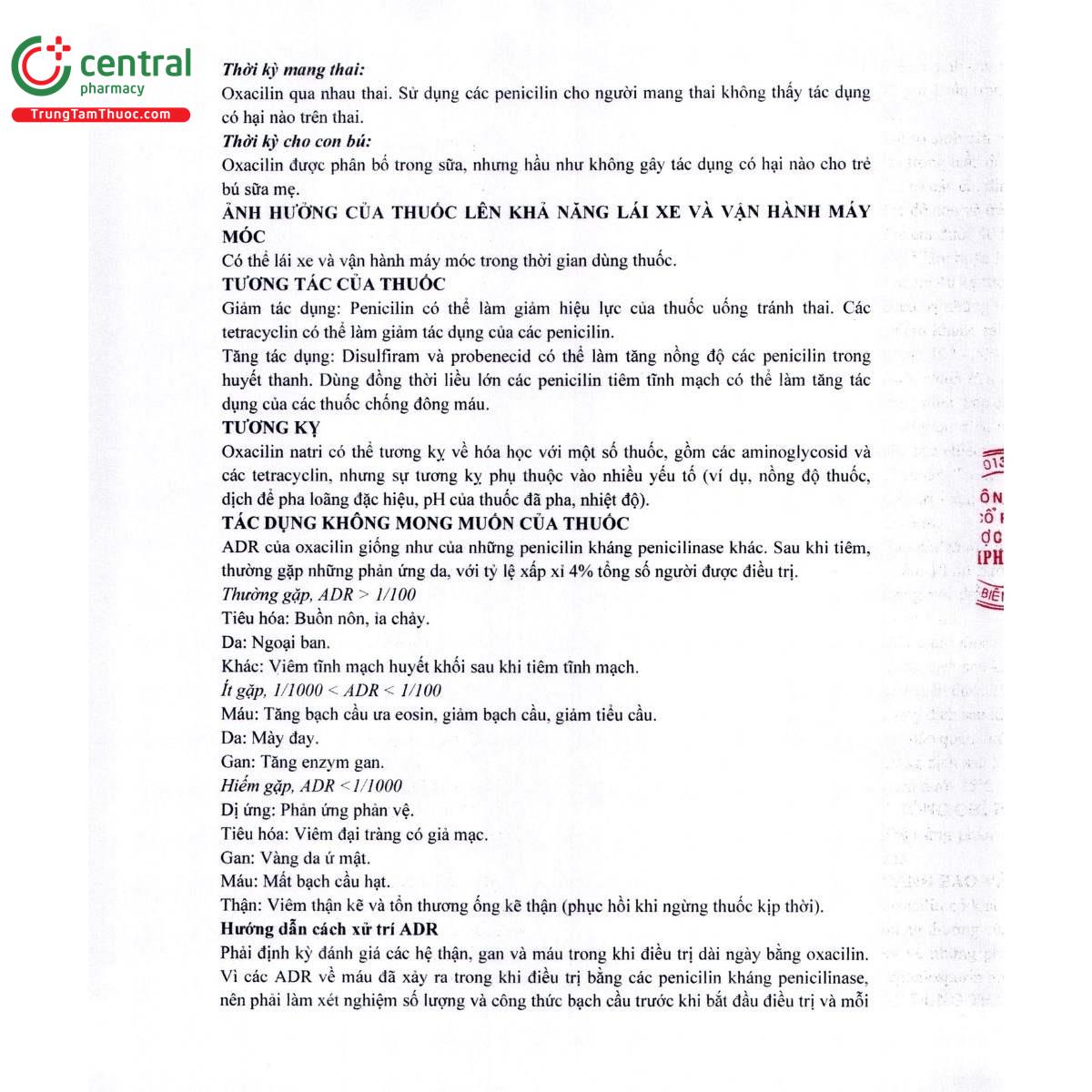 thuoc oxacilline panpharma 1g 8 T8300 thuoc oxacilline panpharma 1g 8 T8300