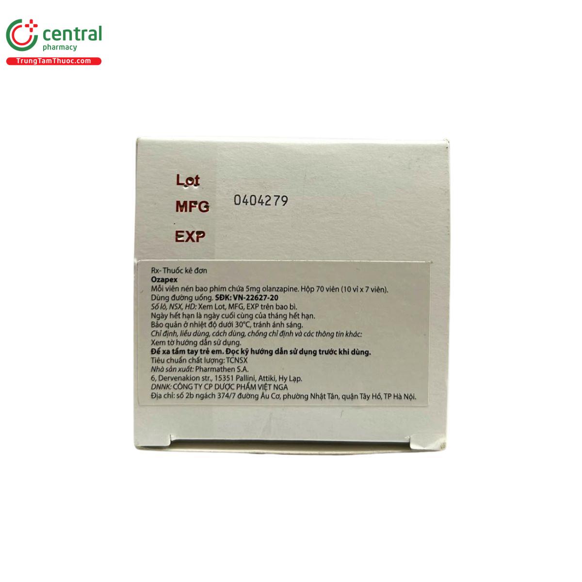 thuoc ozapex 5mg 5 T8426 thuoc ozapex 5mg 5 T8426