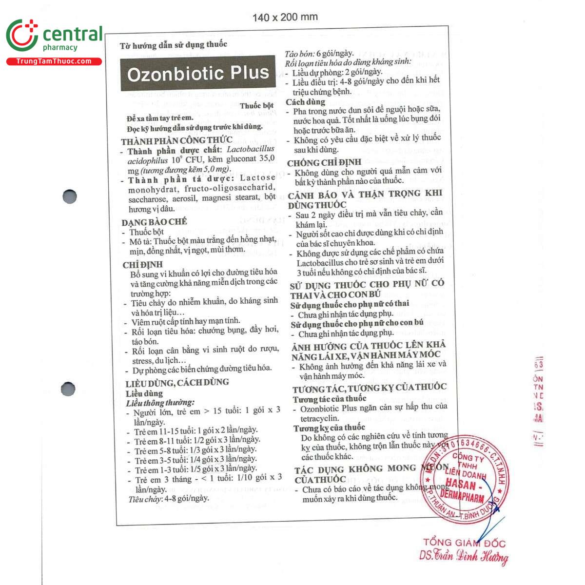 thuoc ozonbiotic plus 4 L4428