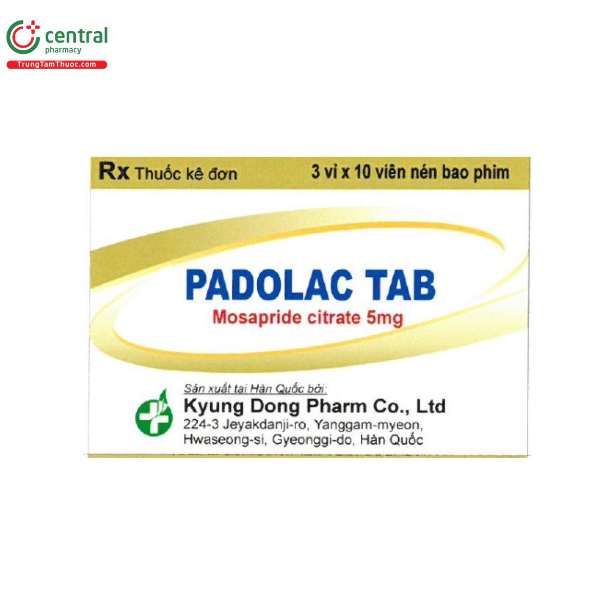 thuoc padolac tab 5mg 1 F2012