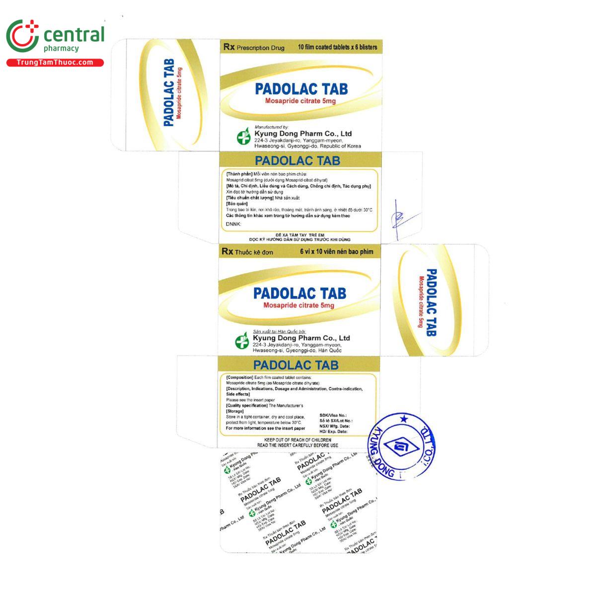 thuoc padolac tab 5mg 3 S7375