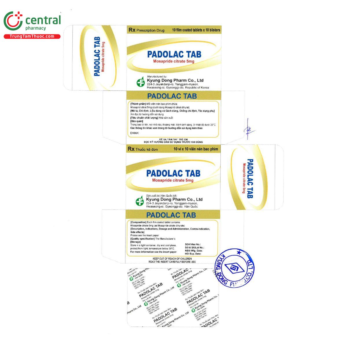 thuoc padolac tab 5mg 4 D1022