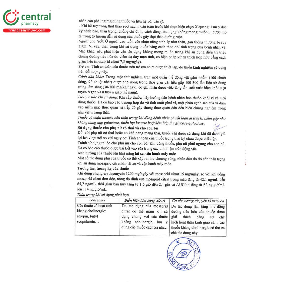 thuoc padolac tab 5mg 6 U8044
