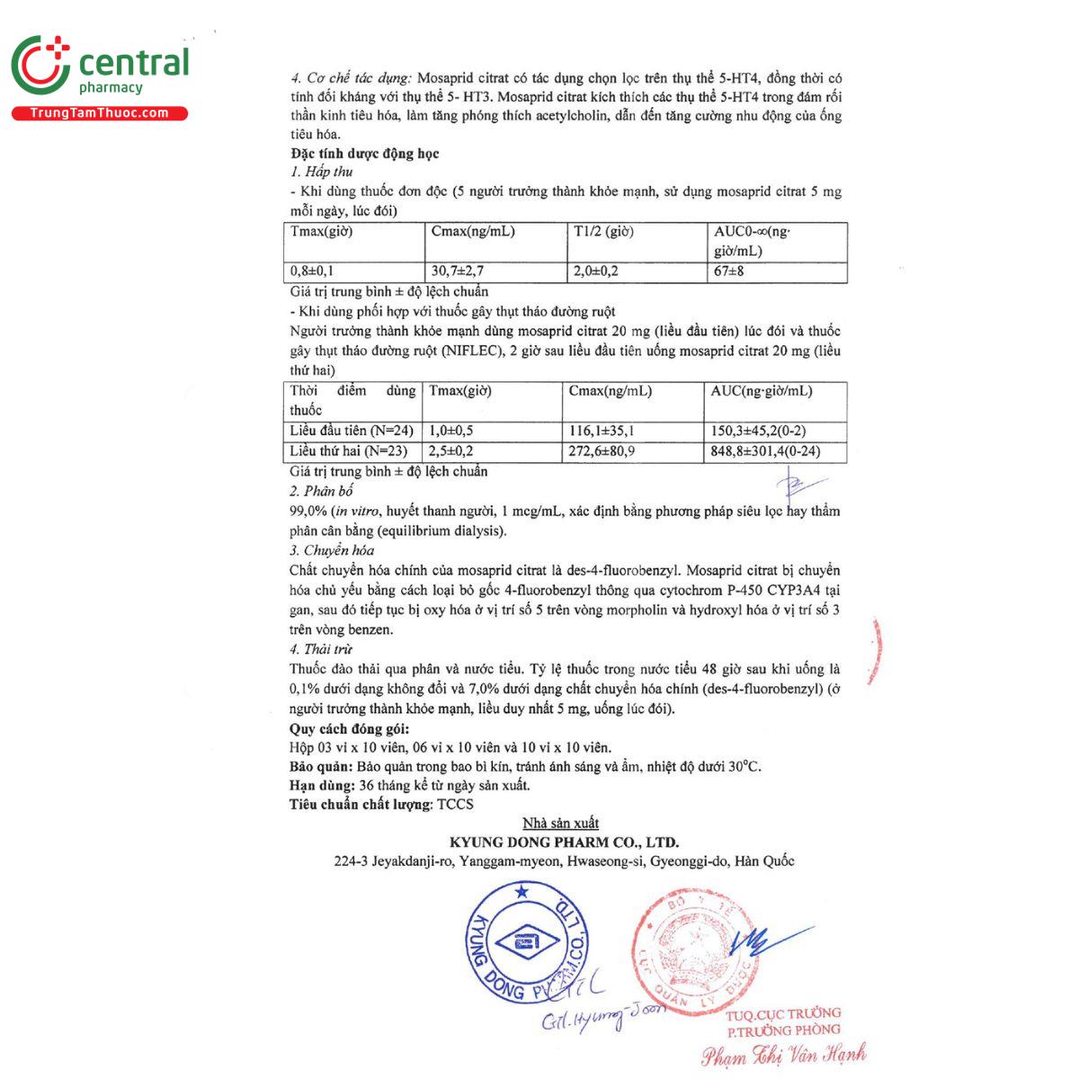 thuoc padolac tab 5mg 9 O6406