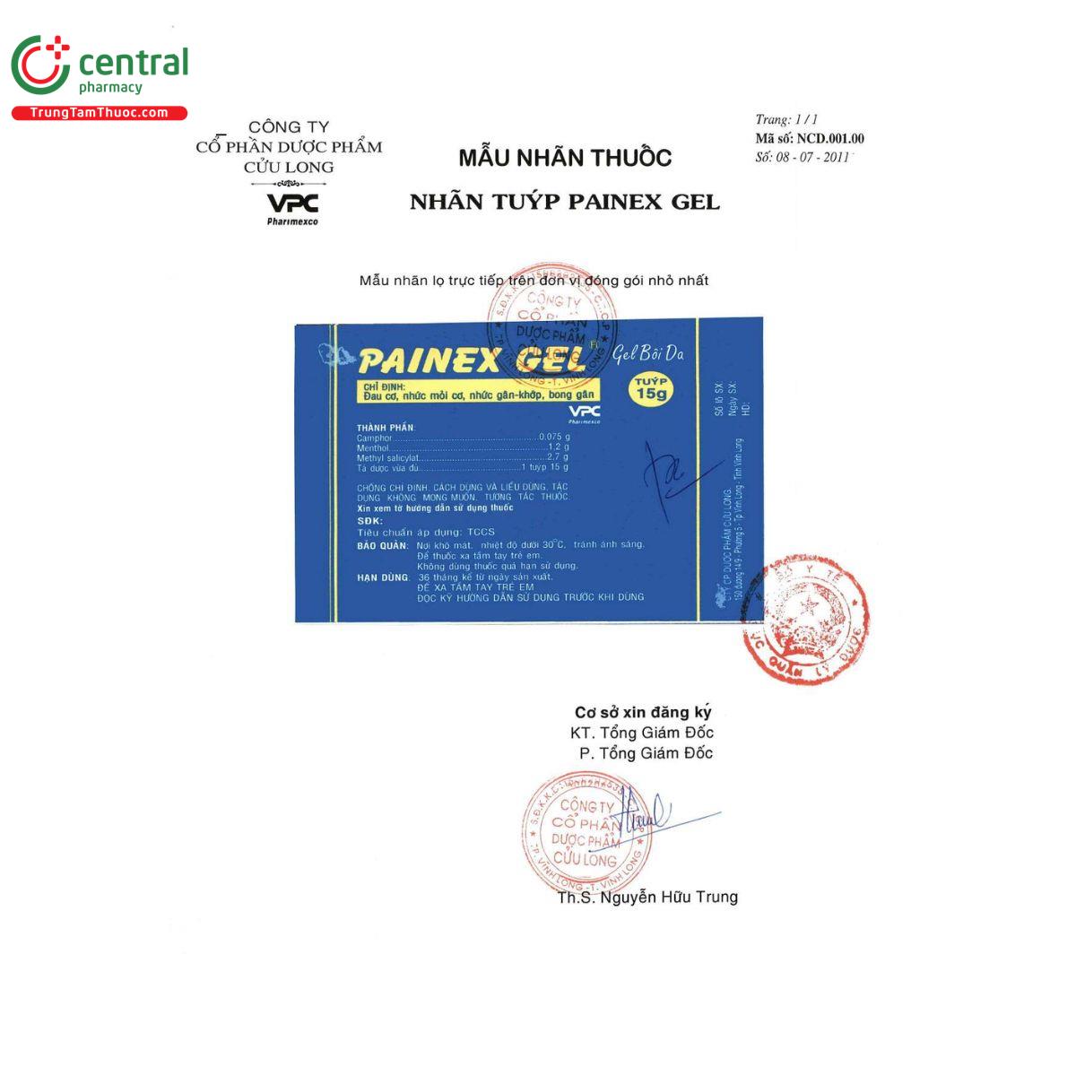 thuoc painex gel 4 S7317 thuoc painex gel 4 S7317