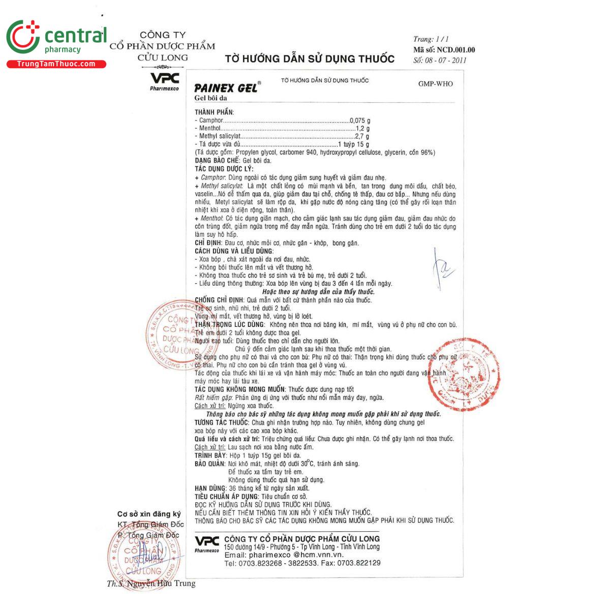 thuoc painex gel 5 R7330 thuoc painex gel 5 R7330