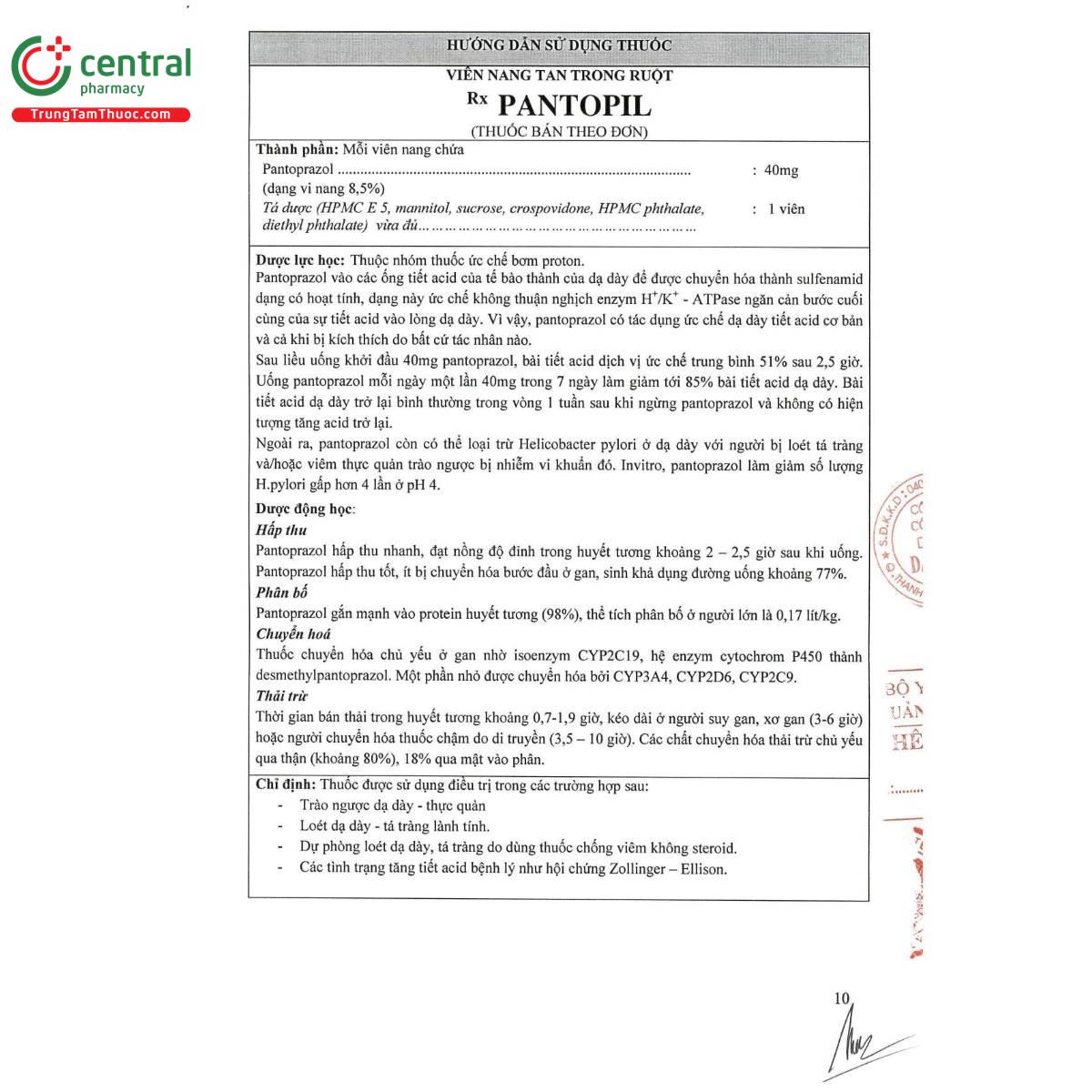 thuoc pantopil 40mg 4 N5068 thuoc pantopil 40mg 4 N5068