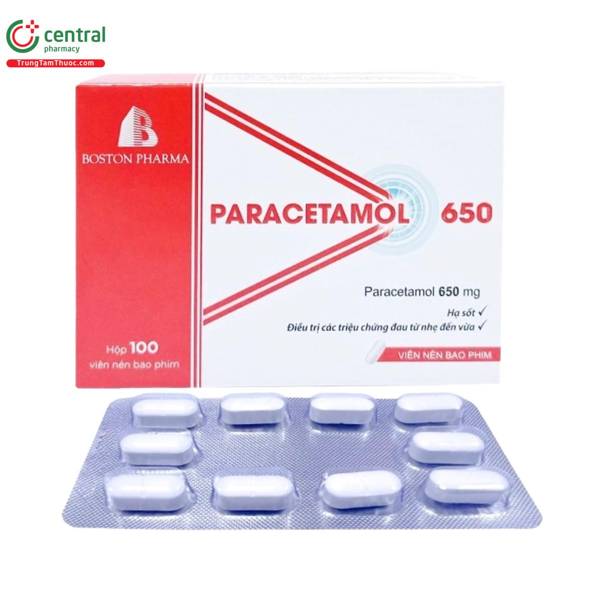 thuoc paracetamol 650 boston V8558