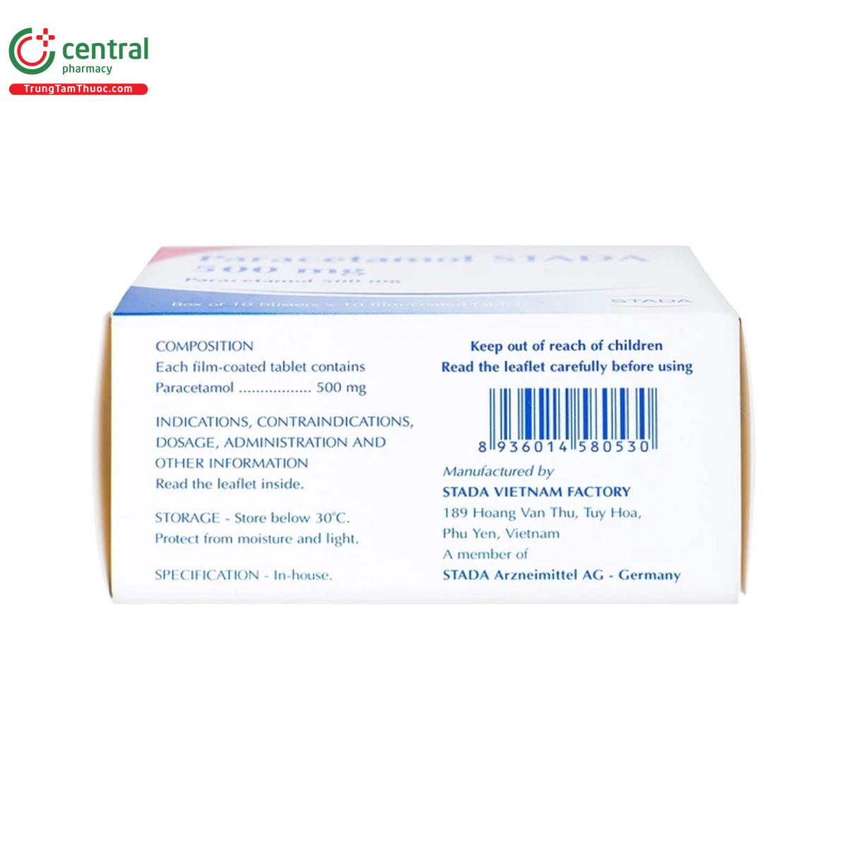 thuoc paracetamol stada 500mg 5 A0702