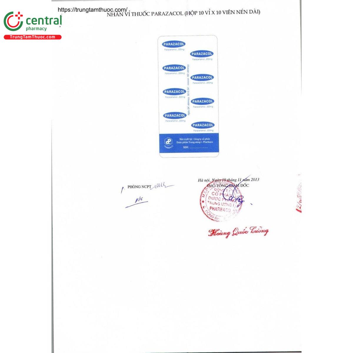 thuoc parazacol 500mg vien nen 4 Q6741 thuoc parazacol 500mg vien nen 4 Q6741