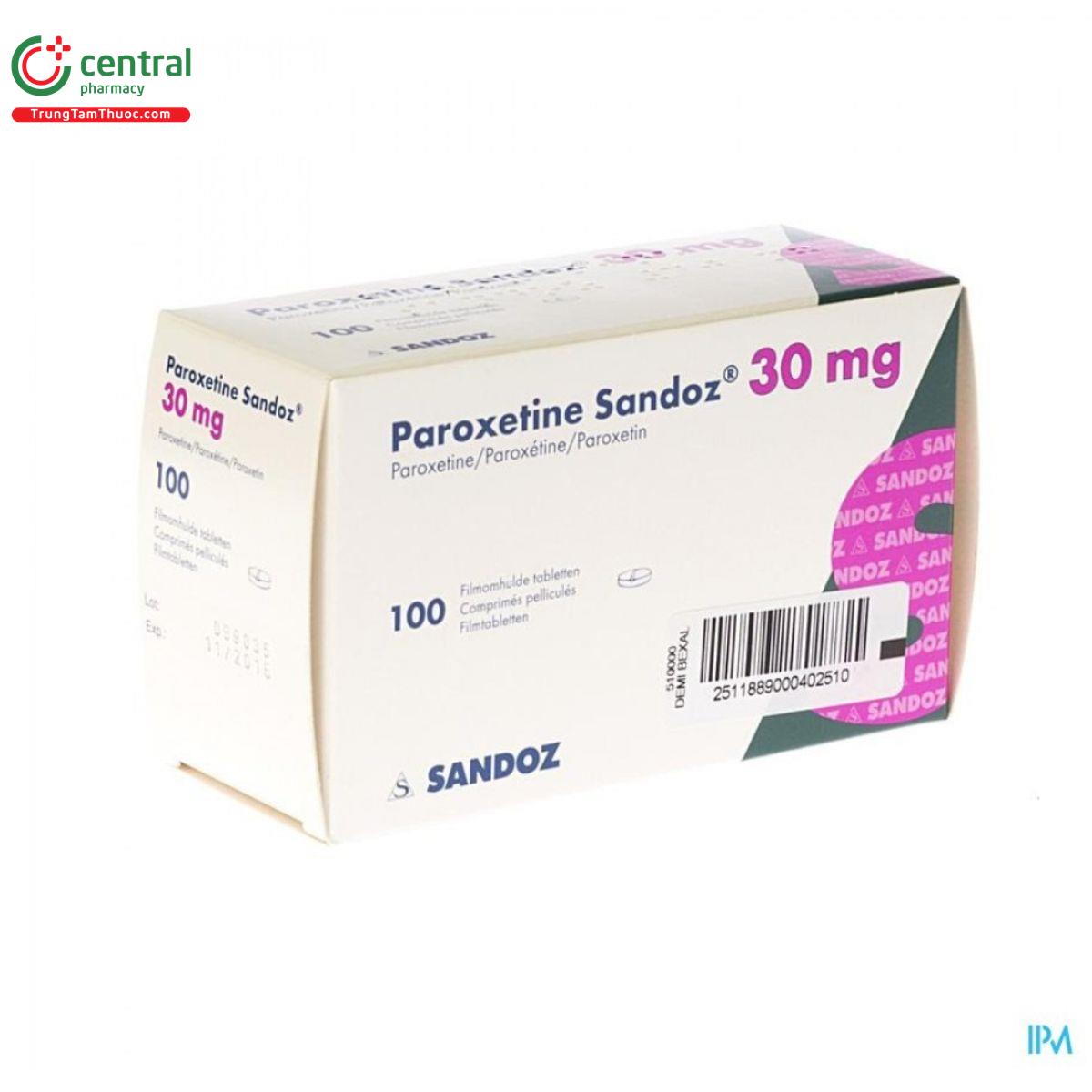 thuoc paroxetine sandoz 30mg 3 D1158