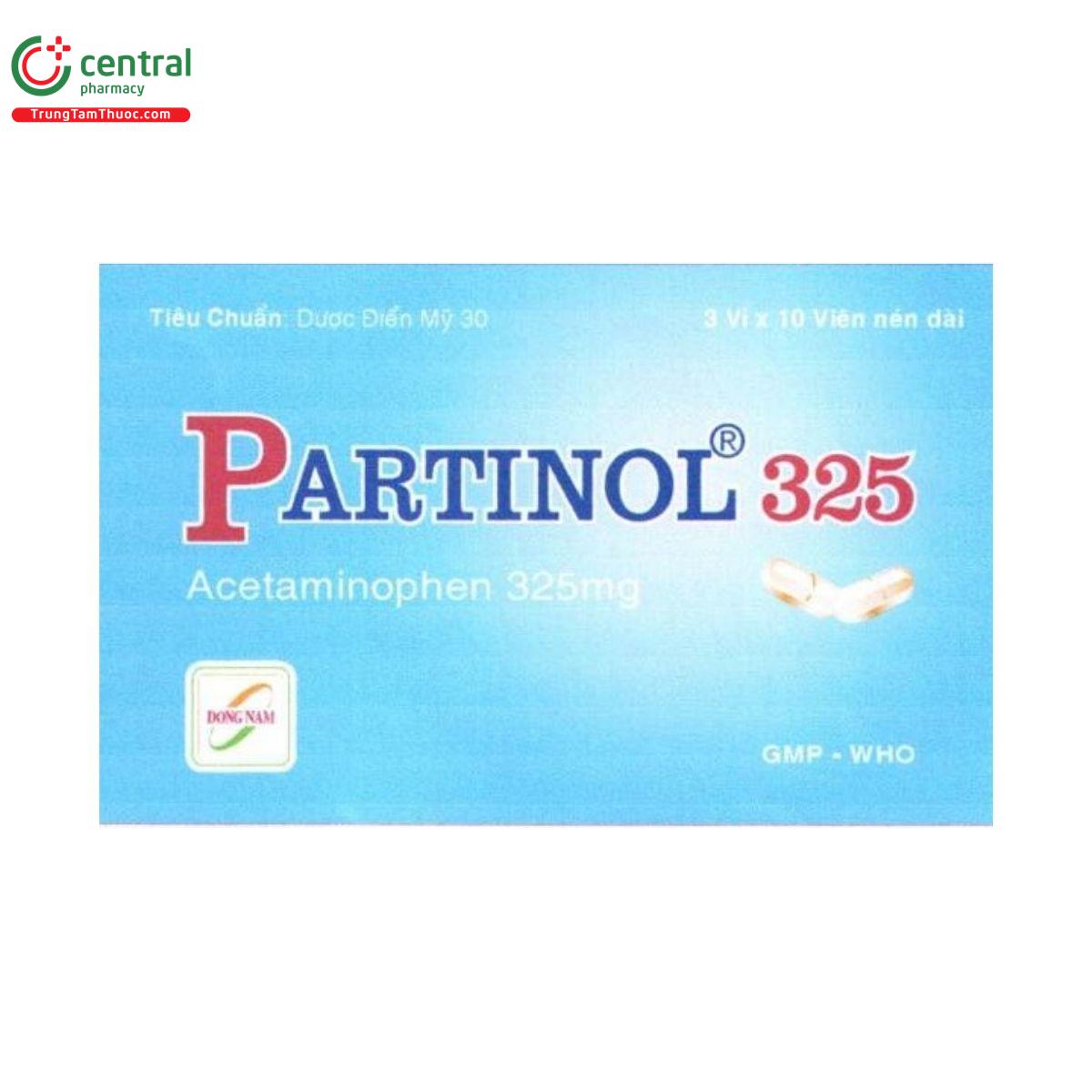 thuoc partinol 325mg 1 B0554 thuoc partinol 325mg 1 B0554