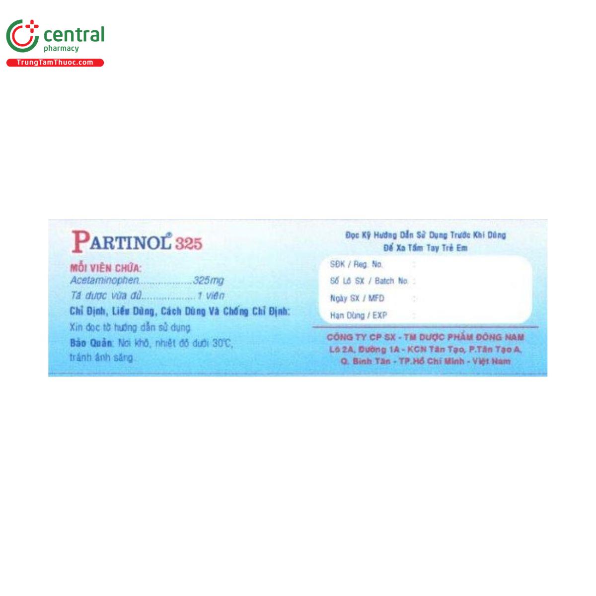 thuoc partinol 325mg 3 K4270 thuoc partinol 325mg 3 K4270