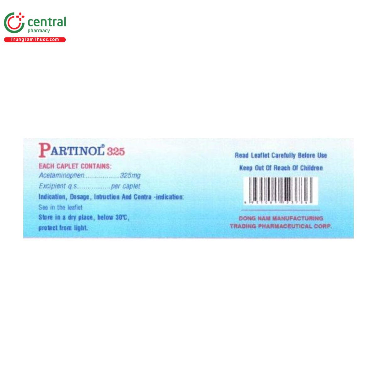 thuoc partinol 325mg 4 D1533 thuoc partinol 325mg 4 D1533