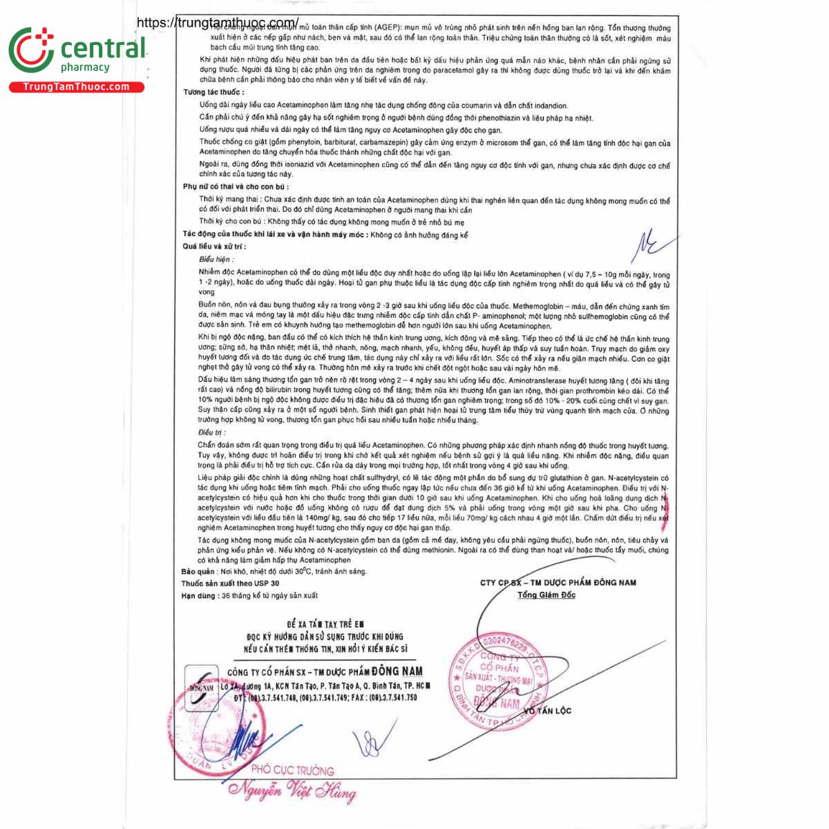 thuoc partinol 650mg 5 F2203 thuoc partinol 650mg 5 F2203