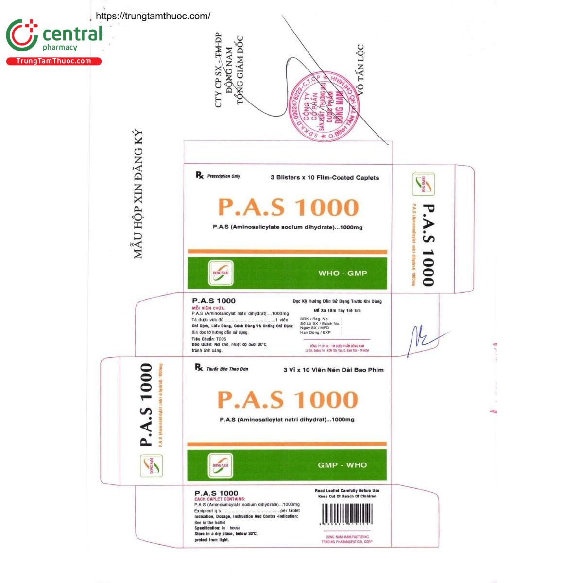 thuoc pas 1000mg 5 C1674 thuoc pas 1000mg 5 C1674