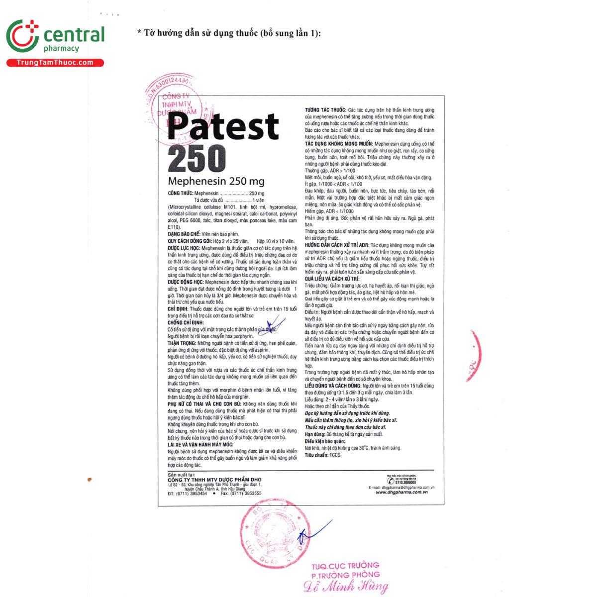 thuoc patest 250 5 N5647 thuoc patest 250 5 N5647