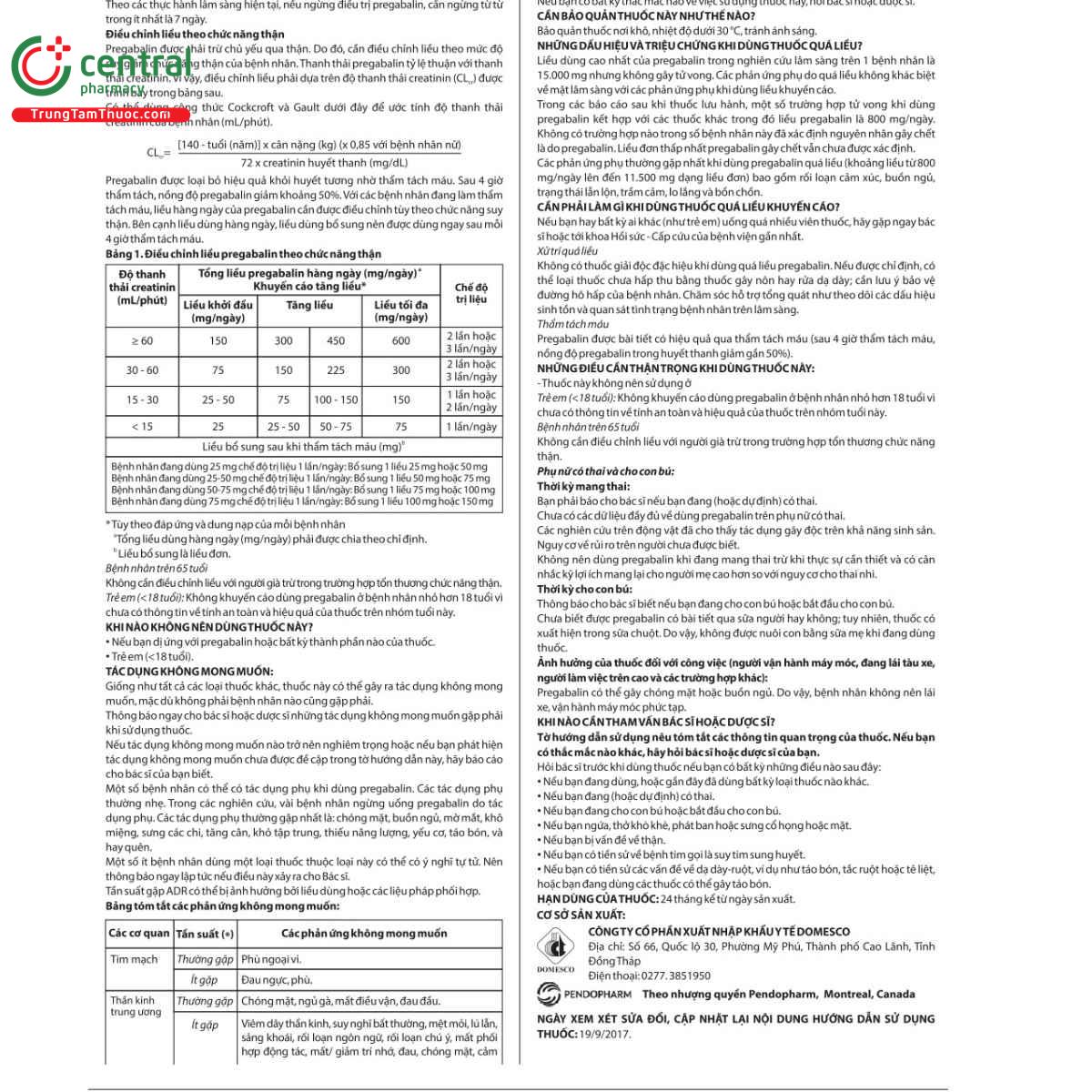 thuoc pendo pregabalin 150mg 7 V8177 thuoc pendo pregabalin 150mg 7 V8177