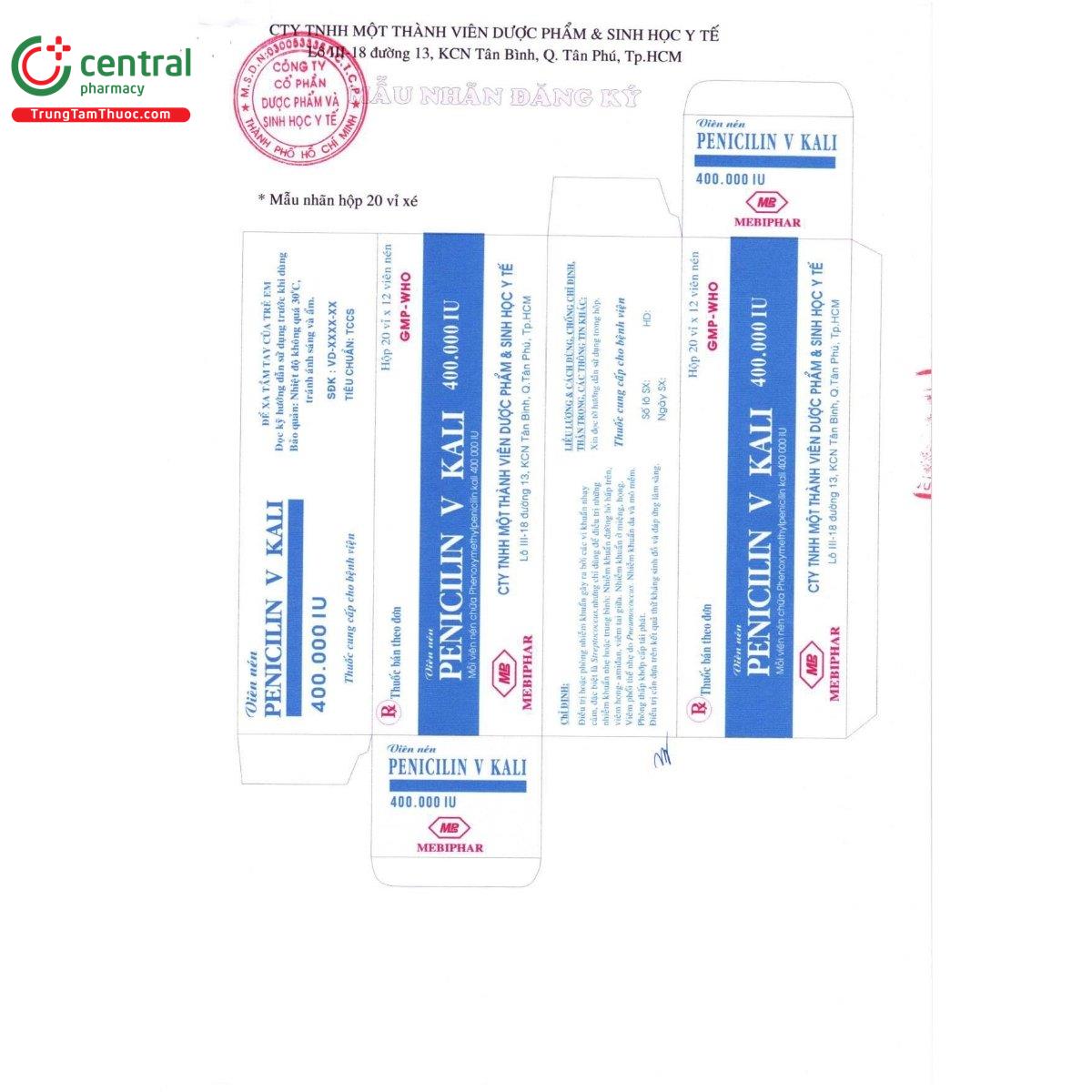 thuoc penicilin v kali 400000 iu mebiphar 6 A0537